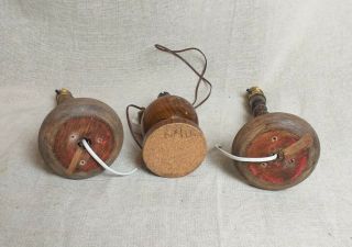 Vintage Wooden Table Lamps & One Other A/F 3