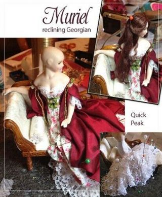 1:12 Scale Miniature Doll Art Tutorials By Dana Pattern/clothes/hair/more Muriel