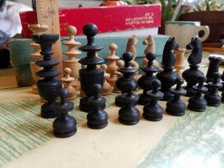 Antique French Regency Chess Set,  Circa 1900,  Complete