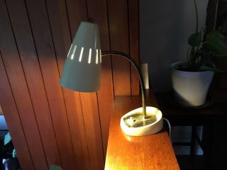 Vintage Pifco 971 Table / Wall Lamp In Pale Yellow - Pat.