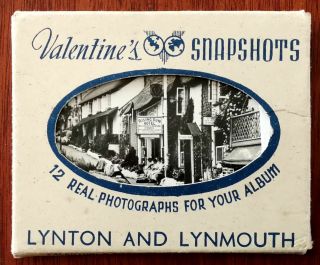 Valentine’s Snapshots,  “12 Real Photographs For Your Album” – Lynton And Lynmout