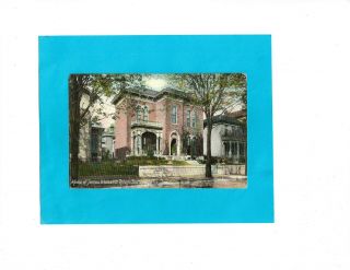 Vintage Postcard - Home Of James Whitcomb Riley,  Indianapolis,  Indiana