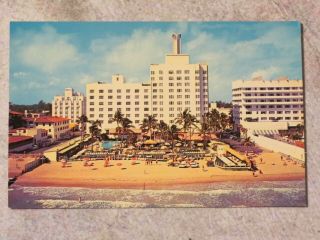 Vintage 1967 Postcard: Sea Isle Hotel Miami Beach Florida Fl