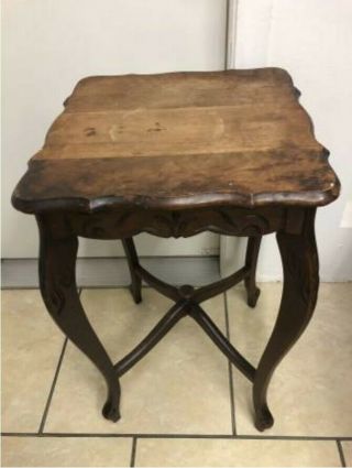 Antique Small Wooden Side Table