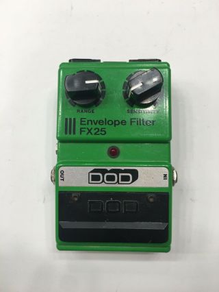 Dod Fx25 V1 Envelope Filter Auto Wah Kermit Green Vintage Guitar Effect Pedal