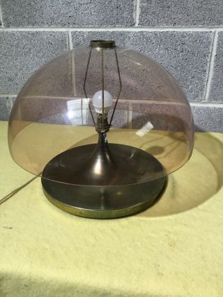 Vintage Durlston Designs Brass Lamp Mushroom Ufo Retro Mid Century 1960’s 70’s