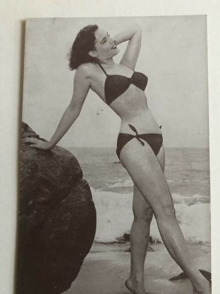 Vintage Pin Up Girl Post Card