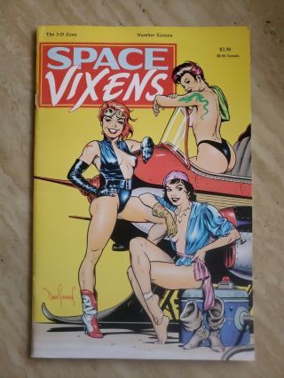 Space Vixens 16 3d Glasses Missing 1989 Dan Stevens Art Underground Comic