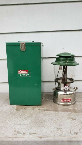 Vintage Coleman 639 Lantern Dated 2 - 1973,  Case