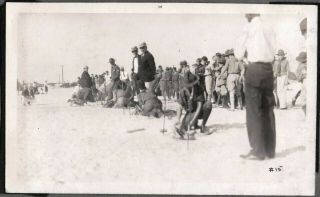 Vintage Photograph Ymca Camp - Fire Boy Scouts Lake Winona Daytona Florida Photo