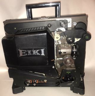 Vintage EIKI SL - 0 Desktop Slot Load 16mm Film Movie Projector Power 2