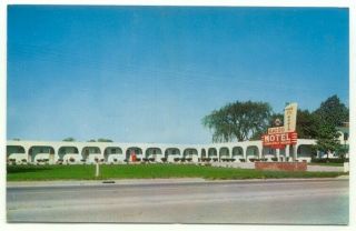 Bay City Mi Amigo Motel Vintage Postcard Michigan