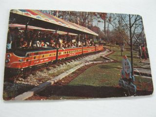 Lincoln Park North Dartmouth Ma Miniature Railroad Humpty Postcard Vintage 1962