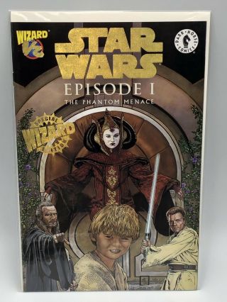 Star Wars Episode 1 Gold Variant 1/2 Wizard Nm Cameo 1st Appearance Darth Maul