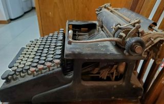 Antique Typewriter The Smith Premier no 10 made in USA vintage office decor 3