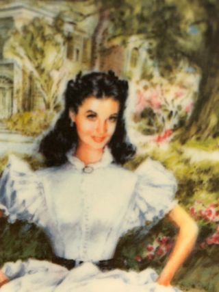 Vintage Gone With The Wind Scarlett O’hara Knowles 8 1/2” Collector Plate 3