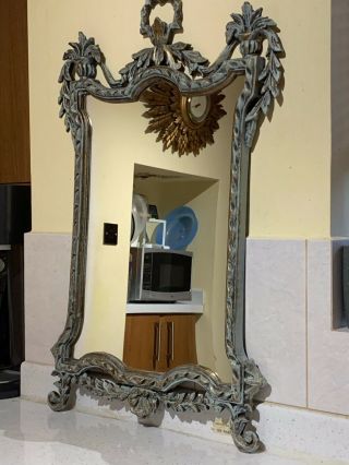 Vintage Mid Century Neo Classical Style Wall Mirror