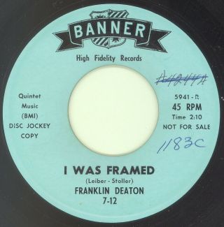 Franklin Deaton “i Was Framed” Solid Black Rocker