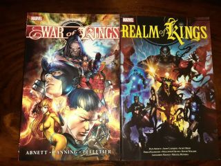 War Of Kings And Realm Of Kings Tpb Set - Inhumans X - Men Nova Guardians Galaxy