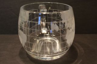 Vintage NESCAFE NESTLE WORLD GLOBE Glass Coffee Mug Tea Cup The Nestle Co. ,  Inc. 2