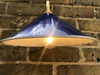 Mid Century French Enamel And Brass Wall Light. 2