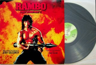 Rambo First Blood Part 2 Soundtrack Lp (1985 Vinyl Vg) Jerry Goldsmith/stallone
