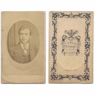 Cdv Photograph Victorian Gentleman Carte De Visite By Mills Of Dunstable