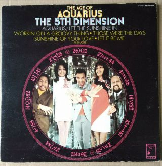 The 5th Dimension The Age Of Aquarius Vinyl Lp Rock Psych Fuzz Soul Funk Ex,  1969