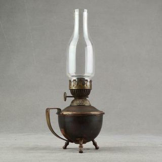 Victorian Prince & Symmons Bijou Kerosene Oil Bijou Arts Crafts Miniature Lamp