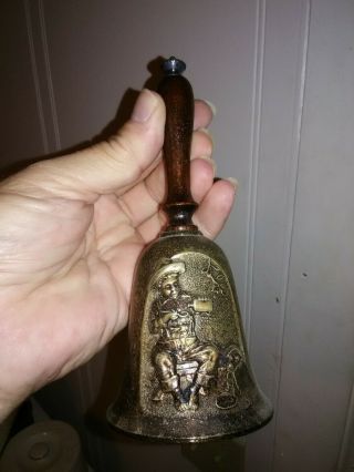 Vintage 1979 Gorham Silver Bell,  Norman Rockwell The Mystic Malady