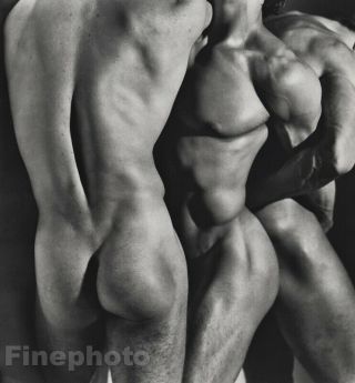 1986 Vintage Herb Ritts Male Nude Torso 3 Men Body Butt Physique Photo Art 16x20