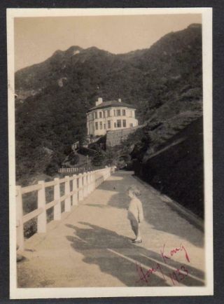 Small Vintage Photograph Of A House In Hong Kong (c50170)