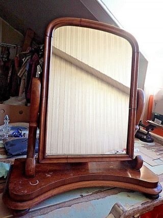 Antique Dressing Table Mirror Victorian Edwardian 19th C