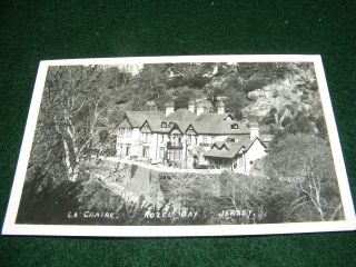 Vintage Postcard La Chaire Rozel Bay Jersey Hotel Rp
