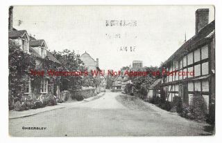 Worcestershire Street View In Ombersley 1914 Vintage Postcard