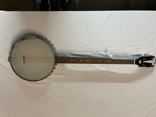 Vintage 1964 Kay 5 String Banjo Open Back W/ Case And Receipt