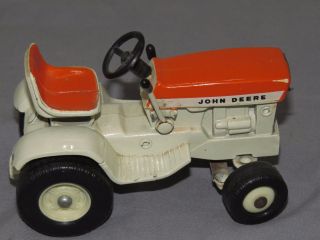 Vintage John Deere 140 Lawn Garden 1/16 Toy Tractor Ertl Patio Sunset Orange