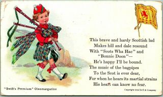 Vintage 1916 Advertising Postcard Swift 