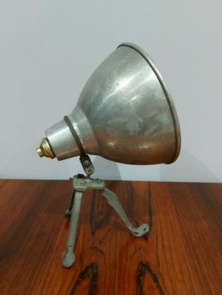 A E Cremer Industrial Aluminium Lamp 1950s French Vintage