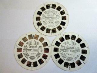 Vintage Viewmaster 3d Photo Reels - Tv Show Larry The Lamb No.  Bd190 - Set Of 3