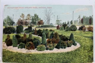 Ohio Oh Toledo Ottawa Park Boulevard Postcard Old Vintage Card View Standard Pc