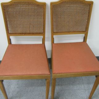 2 Vintage LEG - O - MATIC Folding Wood Chairs 3