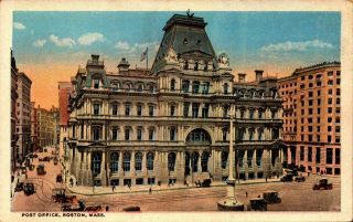 Vintage Postcard - Post Office,  Boston,  Ma Bk22