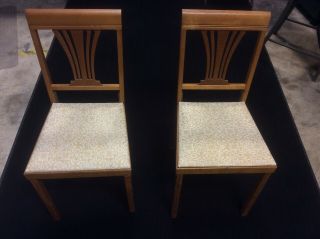 Two Vintage Leg - O - Matic Wooden Folding Chairs,  Two Matching Chairs.