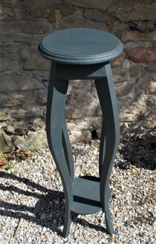 Plant Stand,  Antique French,  Painted Oak Lamp Table,  Plant Stand