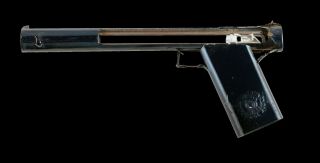Vintage Version Circa 1937 Bulls Eye SHARP SHOOTER Gun Pistol Metal Box 3