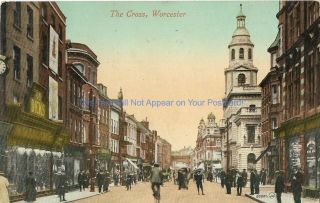 Worcester The Cross 1918 Vintage Postcard 9.  8