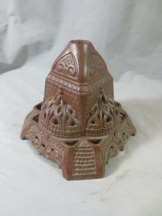Rare Cast Metal Antique Victorian Oil Lamp Base