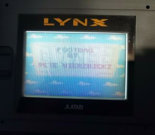 Vintage Atari Lynx Console PAG - 0201 w/games fine and comes with 2 GAMES 2