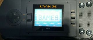Vintage Atari Lynx Console PAG - 0201 w/games fine and comes with 2 GAMES 3